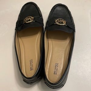 Michael Kors flats. Black leather.